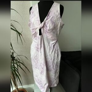 Chic Pastel Tie-Front Backless Dress